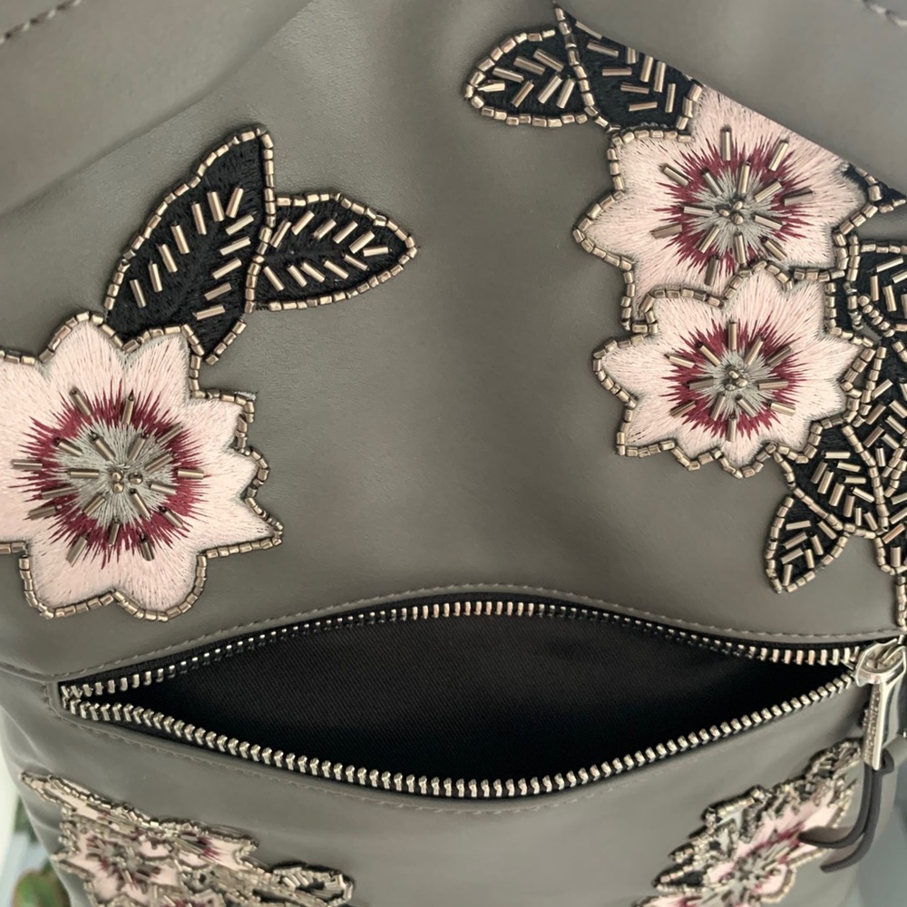 French Connection Embroidered Backpack - Picture 8 of 14
